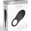 Ovo A2 USB Rechargeable Silicone Vibrating Couples Ring Waterproof Black