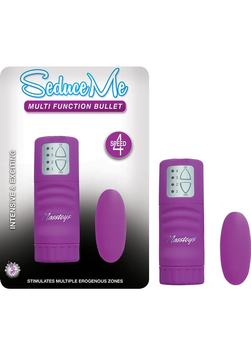 Seduce Me Multi Function Bullet Wired Remote Control Purple