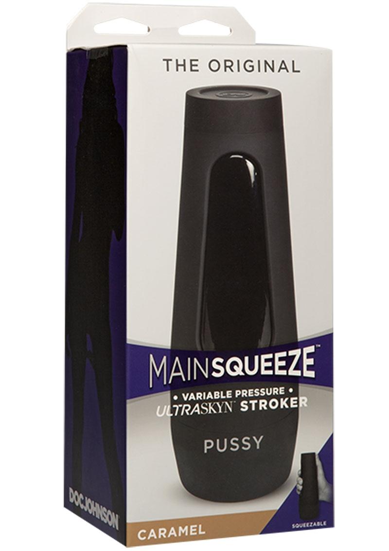 Main Squeeze Original Ultraskyn Stroker Pussy Caramel 7.5 Inch
