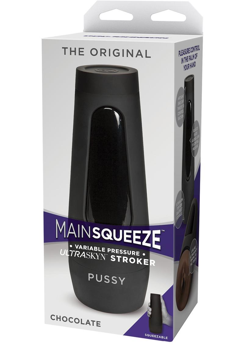 Main Squeeze Original Ultraskyn Stroker Pussy Chocolate 7.5 Inch