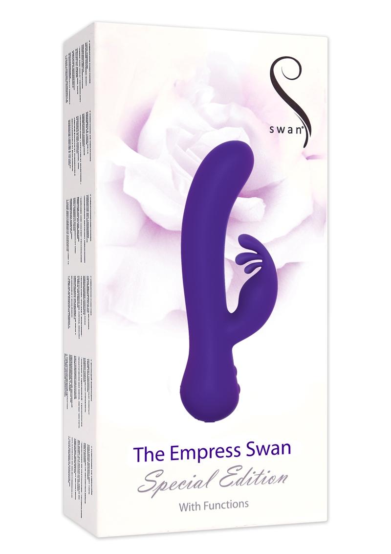 Swan The Empress Swan Special Edition Silicone USB Rechargeable Dual Vibe Waterproof Purple