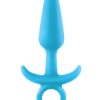 Firefly Prince Silicone Small Anal Plug Blue 4.3 Inch