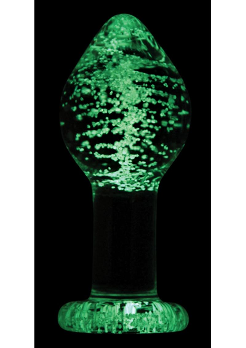 Firefly Glass Glow In The Dark Plug Large Clear 4 Inch