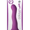 Colours Wave Silicone Dildo Purple 6 Inch