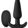 Renegade Rumble Silicone Wireless Butt Plug Black 4.5 Inch