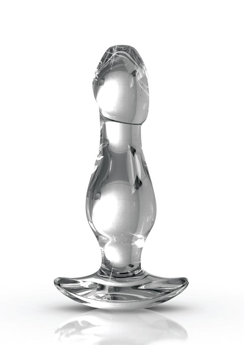 Icicles No 72 Glass Anal Plug Clear 3.6 Inch
