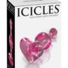 Icicles No 75 Glass Anal Plug Pink 3.1 Inch