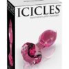 Icicles No 79 Glass Anal Plug Pink 2.9 Inch