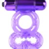 Fantasy C-Ringz Vibrating Infinity Super Ring Textured Cockring Waterproof Purple