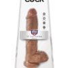 King Cock Realistic Dildo With Balls Tan 10 Inch