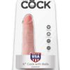 King Cock Realistic Dildo With Balls Flesh 6 Inch