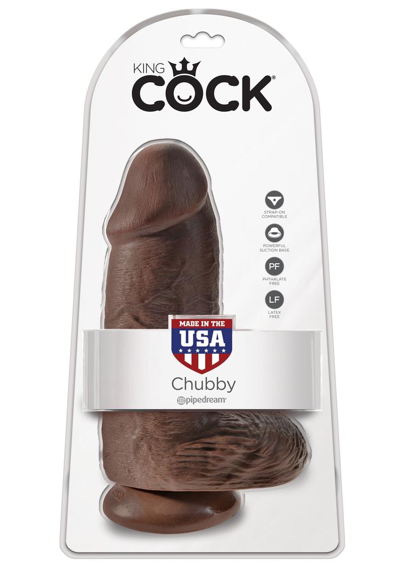 King Cock Chubby Realistic Dildo With Balls Bown 9 Inch