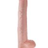 King Cock Realistic Dildo With Balls Flesh 14 inch