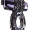 Fantasy C-Ringz Vibrating Super Ring Textured Cockring Waterproof Black 2.32 Inch Diameter