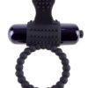 Fantasy C-Ringz Vibrating Silicone Super Ring Textured Cockring Waterproof Black 2.32 Inch Diameter