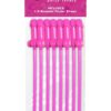 Bachelorette Party Favors Pecker Party Straws Pink 8 Pack
