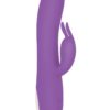 Romantic Rabbit USB Rechargeable Silicone Dual Motor Vibe Purple 8.5 Inch