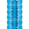 Zolo Backdoor Stroker Squeezable Vibrating Masturbator Stroker Blue