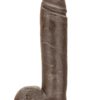 Dr Skin Mr Mister Realistic Dildo With Balls Black 10.5 Inch