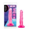 Naturally Yours Mini Cock Realistic Jelly Dildo Pink 5.75 Inch