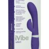 iVibe Select Silicone iRock USB Rechargeable Rabbit Vibe Waterproof Purple 8 Inch