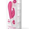 The Rabbit Company Come Hither Rabbit XL Silicone Vibrator Showerproof Pink