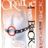 Orange Is The New Black Blow Gag Open Mouth Leatherette Ring Gag Orange