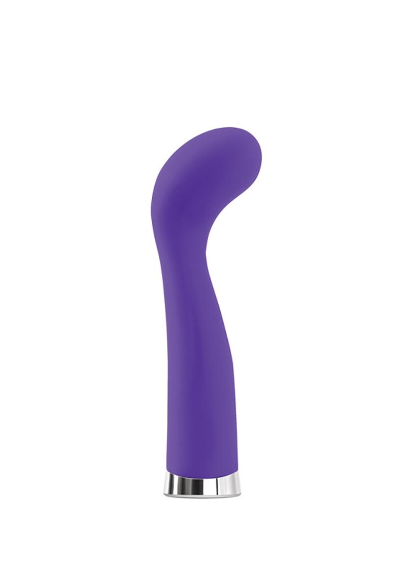 Luxe Bell G-Spot Seven USB Rechargeable Silicone Vibe Waterproof Purple 6.3 Inch