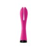 Luxe Juliet Dual Seven USB Rechargeable Silicone Vibe Waterproof Pink 6.6 Inch