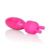 Tiny Teasers Bunny USB Rechargeable Mini Vibe Silicone Rabbit Head Waterproof Pink