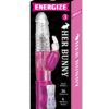 Energize Her Bunny 3 Vibe Waterproof Pink 9 Inch