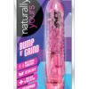 Naturally Yours Bump N Grind Jelly Dildo Waterproof Pink 6.25 Inch