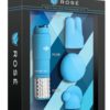 Rose Revitalize Massage Kit With Silicone Attachments Waterproof Blue