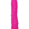 Neon Silicone Wall Banger Vibrating Dildo With Suction Cup Waterproof Pink