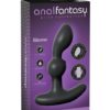 Anal Fantasy Elite silicone Rechargeable P Motion Massager Waterproof Black