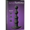 Anal Fantasy Elite Silicone Rechargeable Anal Beads Waterproof Black