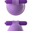 Fantasy For Her Silicone Vibrating Breast Suck-Hers Waterproof Purple
