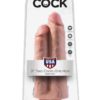 King Cock Two Cocks One Hole Realistic Dildo Flesh 9 Inch