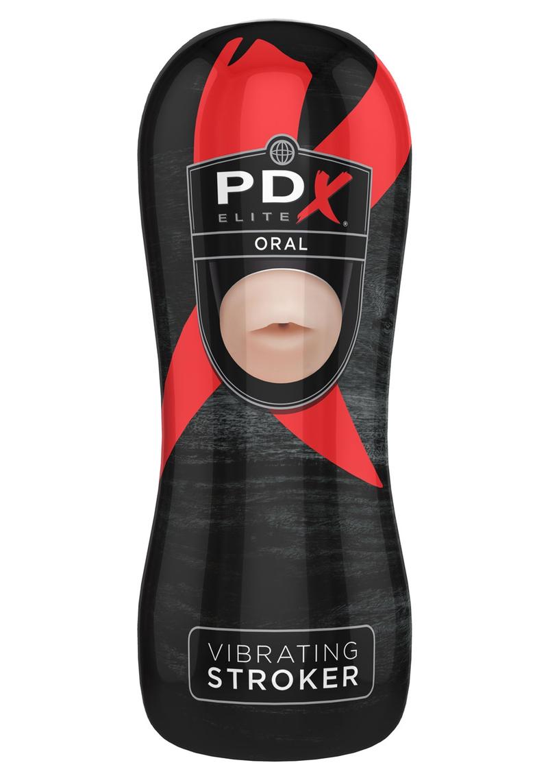 PDX Elite Oral Vibrating Stroker Flesh 7.25 Inch