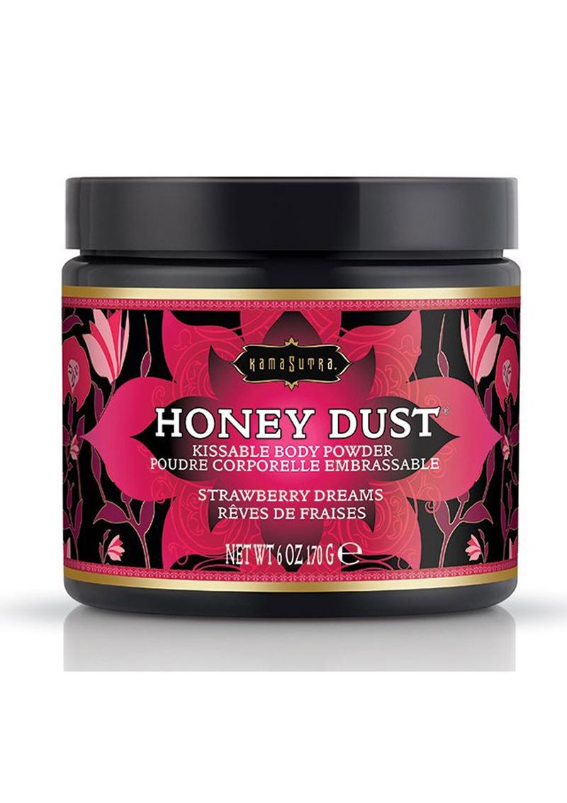 Kama Sutra Honey Dust Kissable Body Powder Strawberry Dreams 6 Ounce