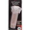 Optimum Series Stroker Pump Sleeve Textured Mouth Clear 6.25 Inch