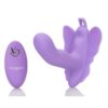 Venus Butterfly Silicone Remote Rocking Penis USB Rechargeable Waterproof Purple