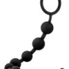 Performance Silicone Anal Beads Waterproof Black 10 Inch