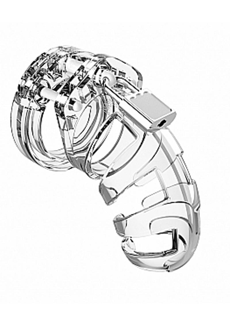 Man Cage Model 02 Male Chastity With Lock Clear 3.5 Inch
