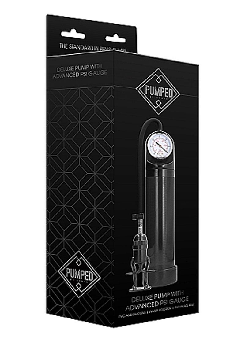 Pumped By Shots Deluxe Pump With Advanced PSI Gauge Black