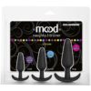 Mood Naughty 1 Trainer Silicone Anal Plug Kit 3 Sizes Black
