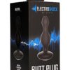 Electroshock Vibrating and E Stimulation Butt Plug Black