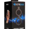 Electroshock E Stimulation Cock Ring With Ball Strap Black