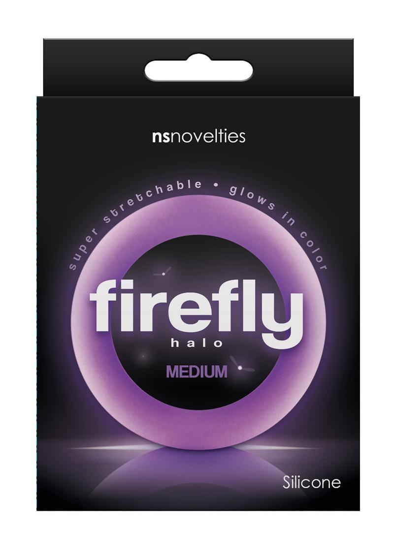 Firefly Halo Silicone Cock Ring Purple Medium
