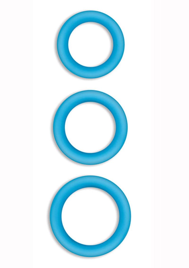Firefly Halo Silicone Cock Ring Blue Medium